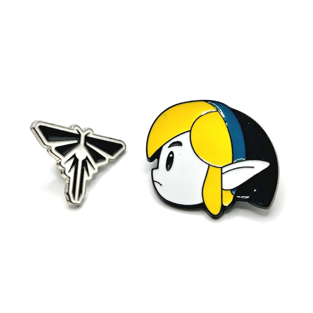 Link & Firefly Last of Us Zelda Enamel Pin Set OS Multi Gamer Retro Video Game